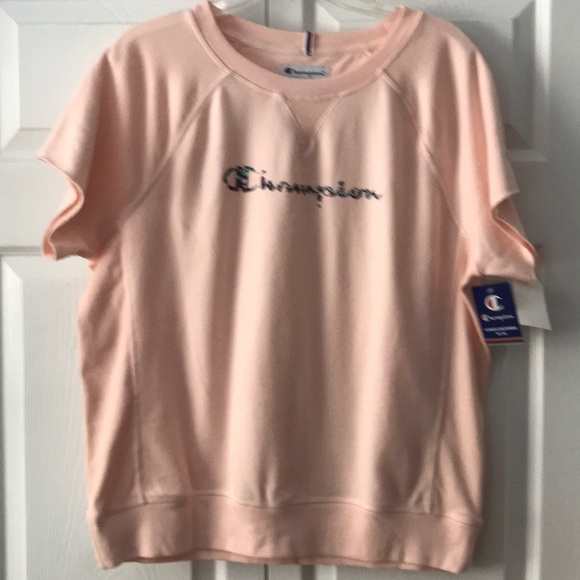 Champion Heritage French Terry Crew Top Blush L - Picture 8 of 8